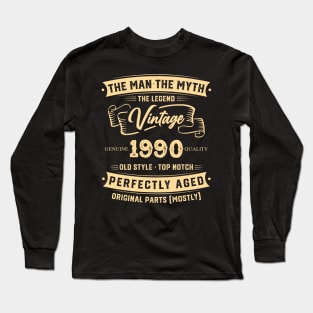 The Legend Vintage 1990 Perfectly Aged Long Sleeve T-Shirt
